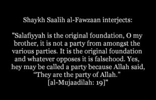 Is Salafiyyah a Hizb? | Shaykh Salih al-Fawzan