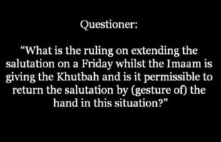 The Ruling on Giving the Salam during the Khutbah | Shaykh Saalih al-Fawzaan