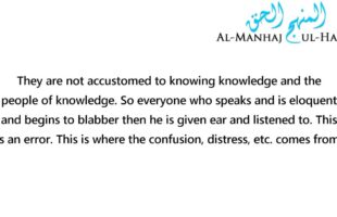 Don’t Listen To Everyone Who Begins To Blabber – By Shaykh Al-Albaanee