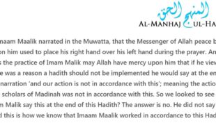 Where did Imaam Maalik place his hands during prayer and why? – Shaykh Sulaymaan Ar-Ruhaylee
