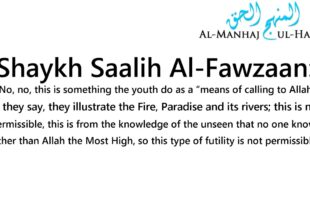 Pictures of Paradise and Hellfire for Da’wah purposes? – By Shaykh Saalih Al-Fawzaan