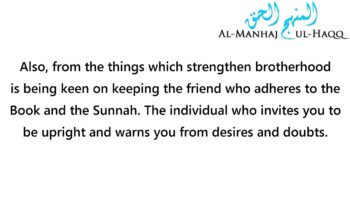 The Things Which Strengthen a Successful Friendship – By Shaykh Sulaymaan Ar-Ruhaylee