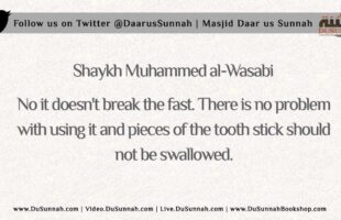 Does using the Miswak break the Fast? | Shaykh Muhammad al-Wasabi