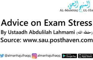 Advice on Exam Stress – By Abdulilah Lahmami