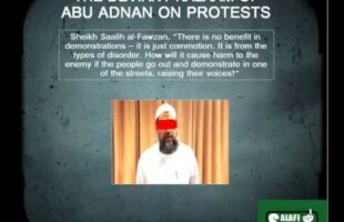 The Deviant Speech of Abu Adnan from Sydney on Protests/Demonstrations