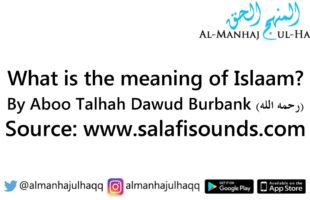 What is the meaning of Islaam? – Read by Abu Talhah Dawud Burbank