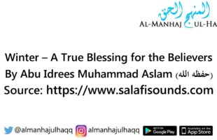 Winter – A True Blessing for the Believers – By Abu Idrees Muhammad Aslam
