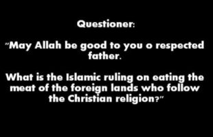 The Ruling on Eating the Meat of the Christians | Shaykh Saalih al-Fawzaan