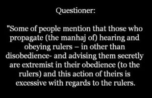 Extremism in Obeying the Ruler | Shaykh Salih al Fawzan