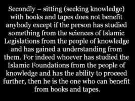 Is one Considered to be a Student of those Scholars whom he has Studied from their Books and Tapes.