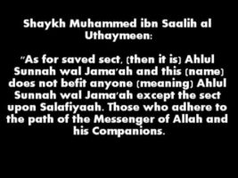 Salafiyah is the Saved Sect