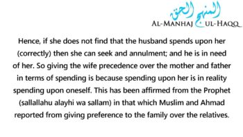 Who has more Right to be Spent Upon, the Wife or the Mother? – Shaykh Uthaymeen