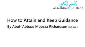 How to Attain and Keep Guidance – By Moosaa Richardson