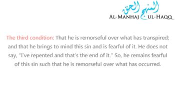 Repentance: Its Meaning And Conditions – By Shaykh Saalih Al-Fawzaan