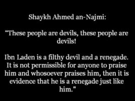 Shaykh Ahmed an-Najmee – Ibn Laden is a filthy Devil!