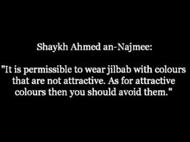 The Ruling on wearing Colourful Jilbab