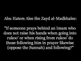 Do I follow the Imam in Prayer even if he Opposes the Sunnah in it? | Shaykh Zayd al-Madkhalee