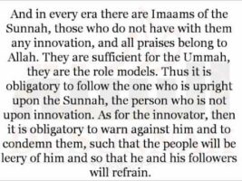 It’s Not Permissible to Praise the Innovator, or Promote him or Listen to Him.