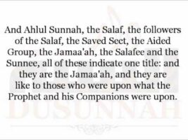 The Sunnee O you Miskeen, is a Salafee!