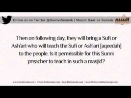 Do Not Teach in a Masjid that Invites a Sunni and Innovator to Teach? – Shaykh Saalih al-Fawzaan