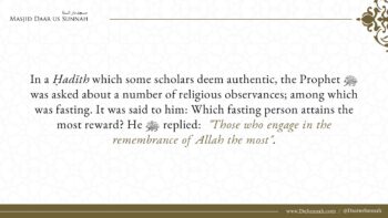 The Fasting Person Who Attains the Most Reward | Shaykh Abdu-Razzaq Al- Badr