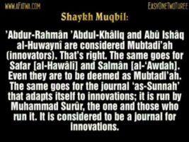 Abû Ishâq al-Huwaynî is an innovator – Sheikh Muqbil