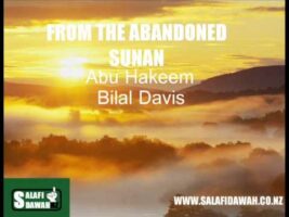 From The Abandoned Sunan – Abu Hakeem Bilal Davis