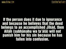 The difference between Suicide-operations and the action of Barâ’ Ibn ‘Uthaymîn.