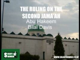 The Ruling On The Second Congregation – Abu Hakeem Bilal Davis