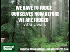 We Have To Judge Ourselves Now Before We Are Judged